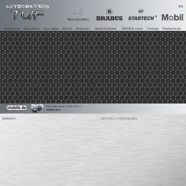 Mercedes Benz autocentrs, TUF, SIA